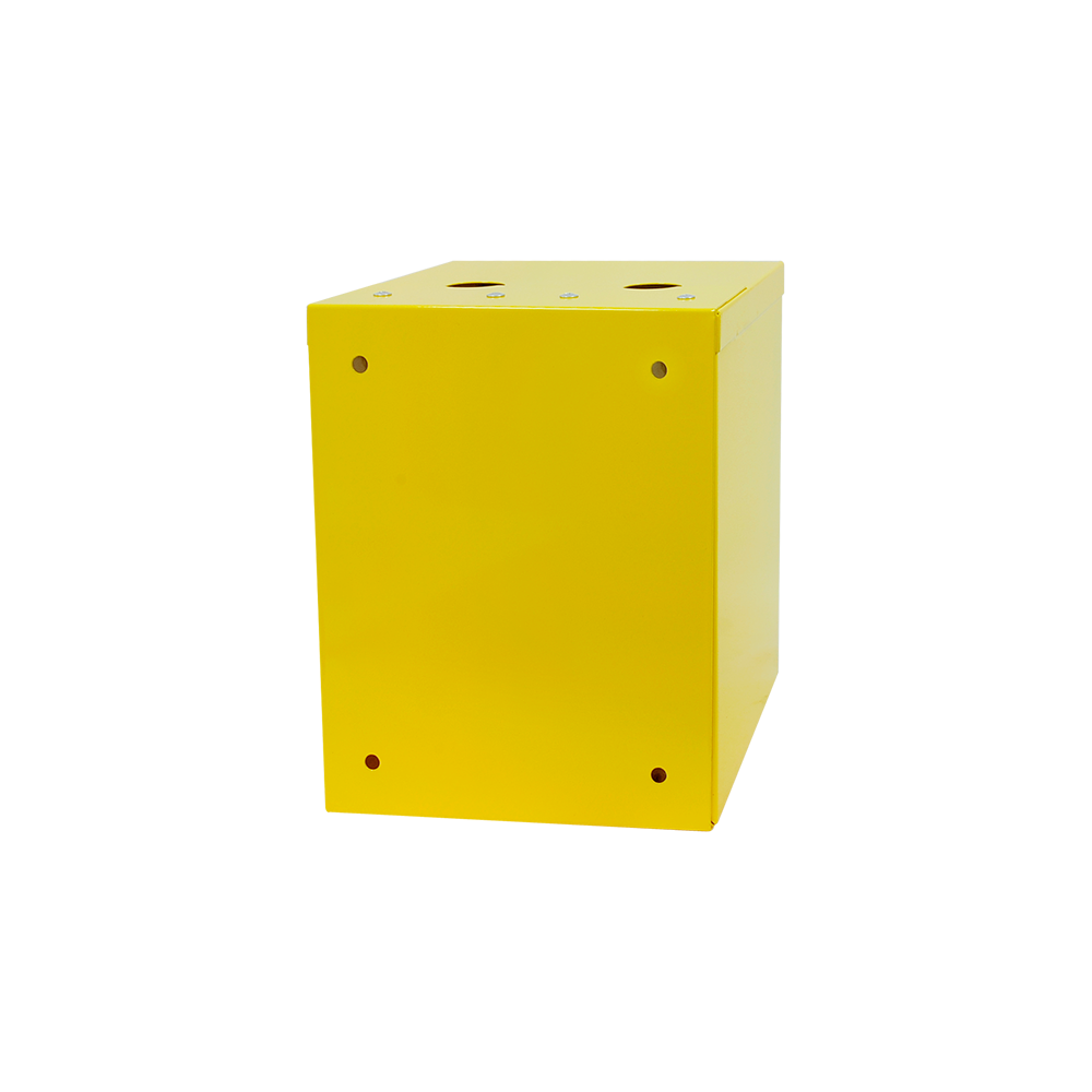 Шкаф для газ. счетч. метал. желтый межос.110мм с дверц., зад.стен.  BK G4 (1.2л) В280*Ш230*Г200