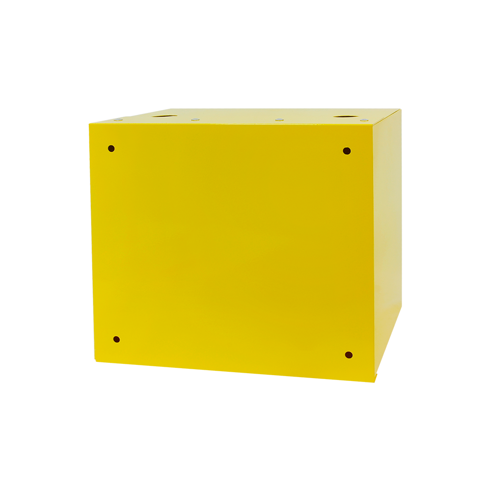 Шкаф для газ. счетч. метал. желтый с дверц., зад.стен. межос.200мм BK G4, G6  (2,0л) В310*Ш355*Г220