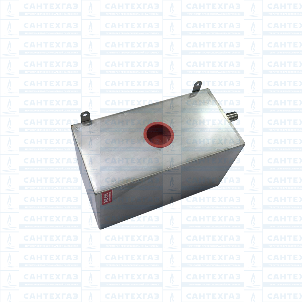 Бак расширительный 8л нерж. 304  (для откр.сист)  "RISPA"