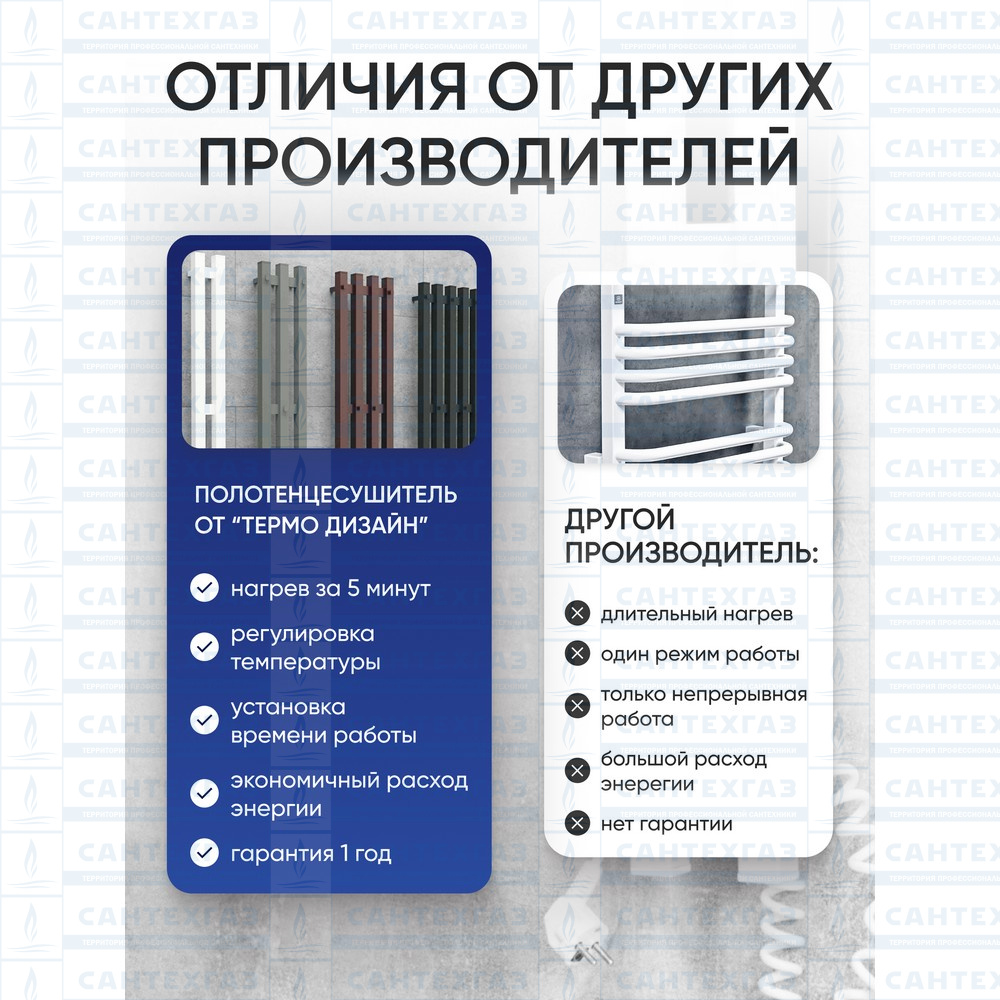 П/С электр. QUADRO LINE 3 Steel W=160, H=1000 бел.бархат ТД