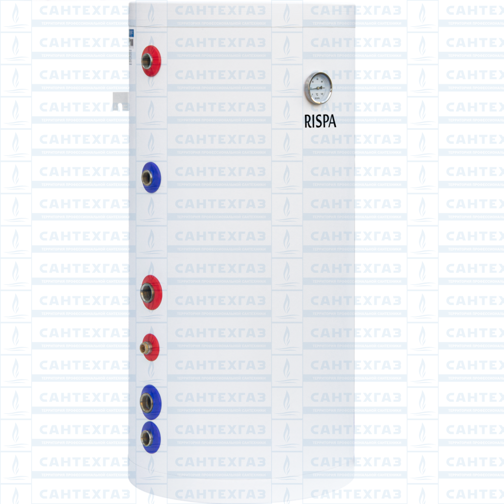 Бойлер RBW 100 L INOX  настенный/верт./с 1-м теплообм./15кВт (Нерж. сталь 304) "RISPA"