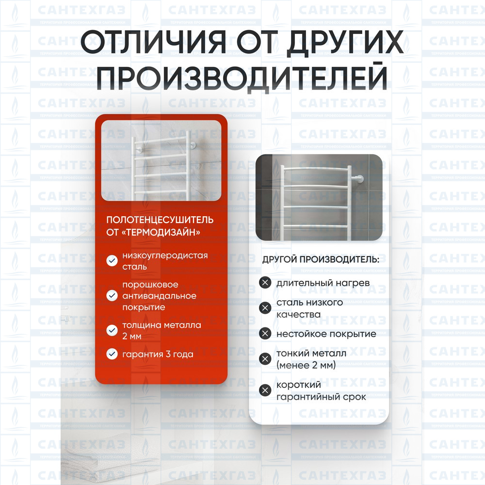 П/С сталь C Steel (лесенка) W=500,H=1200 (18перекл) 1/2"в.р. граф. ТД