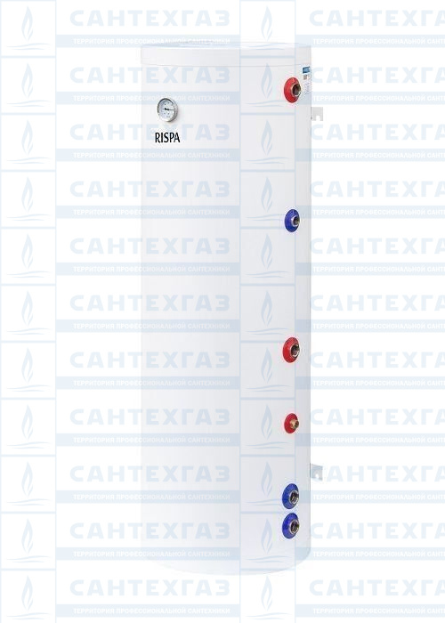 Бойлер RBW 150 R INOX  настенный/верт./с 1-м теплообм./30кВт (Нерж. сталь 304) "RISPA"